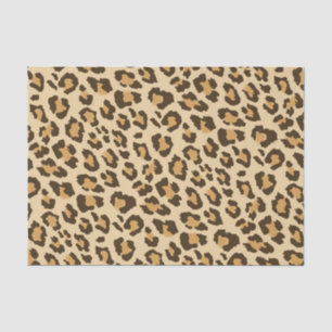 Seda Papel Tecido de Impressão Leopardo