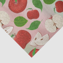Papel Tecido de Maçã Vermelha, Impressão de Maçã F