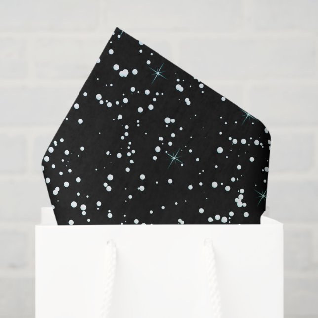 Seda Papel Tecido de Neve (Sacola de presentes)