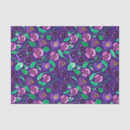 Seda Papel Tecido de Panteras Totalmente Roxas