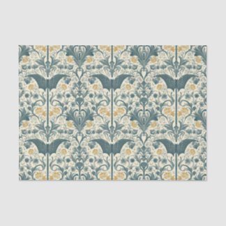 Seda Papel Tecido de Voo para Jardim Gótico - Floral Es