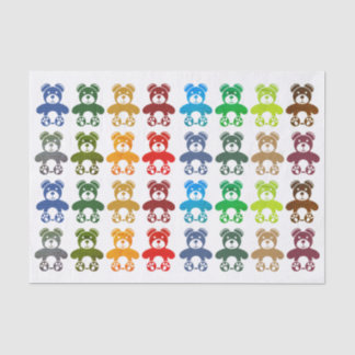 Seda Papel Tecido do Urso de Teddy