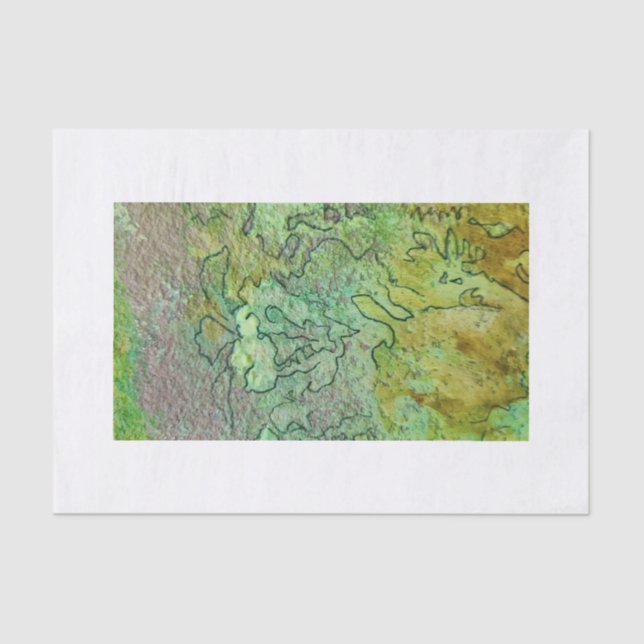 Seda Papel Tecido Faery Realms de Samira Sperry  (Frente )