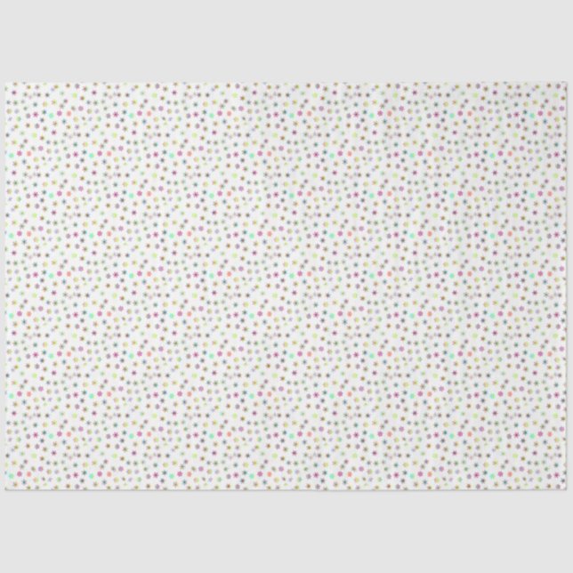 Seda Papel Tecido Floco de Neve (Frente )