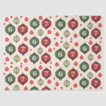 Papel Tecido para Enfeite de Natal Retro “67”