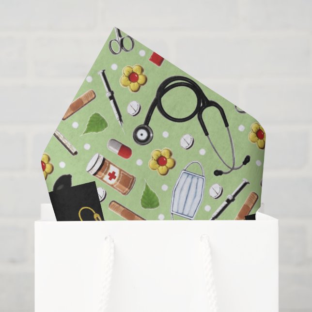 Seda Papel Tecido para Formatação de Enfermeiros (Sacola de presentes)