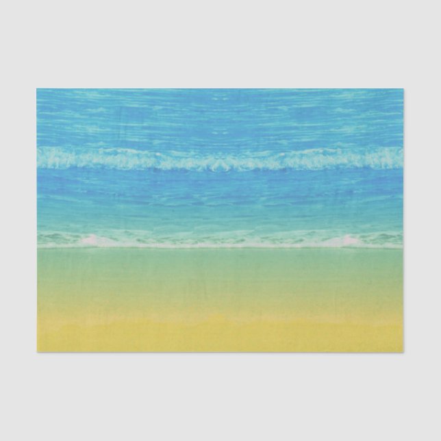 Seda Papel Tecido Temático de Mar e Praia (Frente )