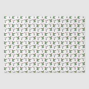 Seda Papel tecidos do Casal de Hummingbird Throby