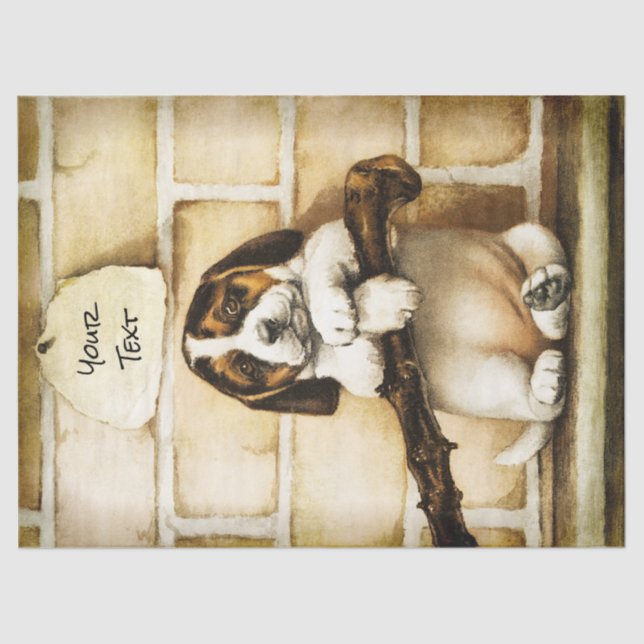 Seda Papel Tecidual de Decodificação de Cachorros Adorá (Frente )