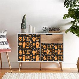 Seda Papel Tecidual de Decoupage do Halloween Gótico