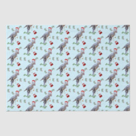 Seda Papel Tecidual de Natal Dinossauro