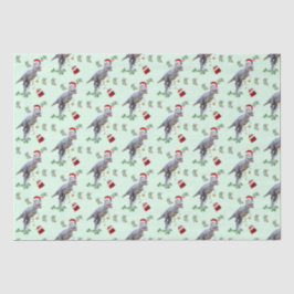 Seda Papel Tecidual de Natal Dinossauro