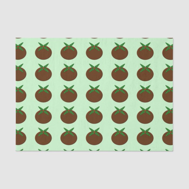 Seda Papel Tecidual de Pudim de Natal (Frente )