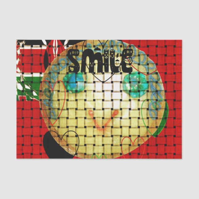 Seda Papel Tecidual de Sorriso Vermelho (Frente )