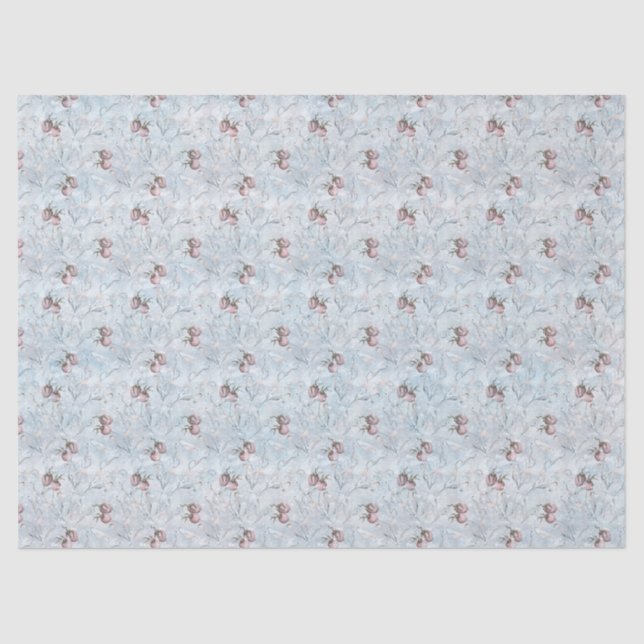 Seda Papel Tecidual dos Berries de inverno (Frente )