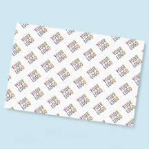 Papel tecidular de 18 lb com logotipo da empresa m