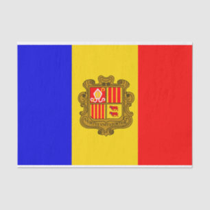 Seda Papel tecidular de bandeira andorra