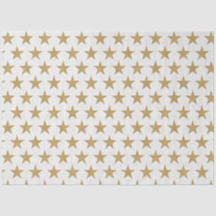 Seda papel tecidular de estrelas douradas