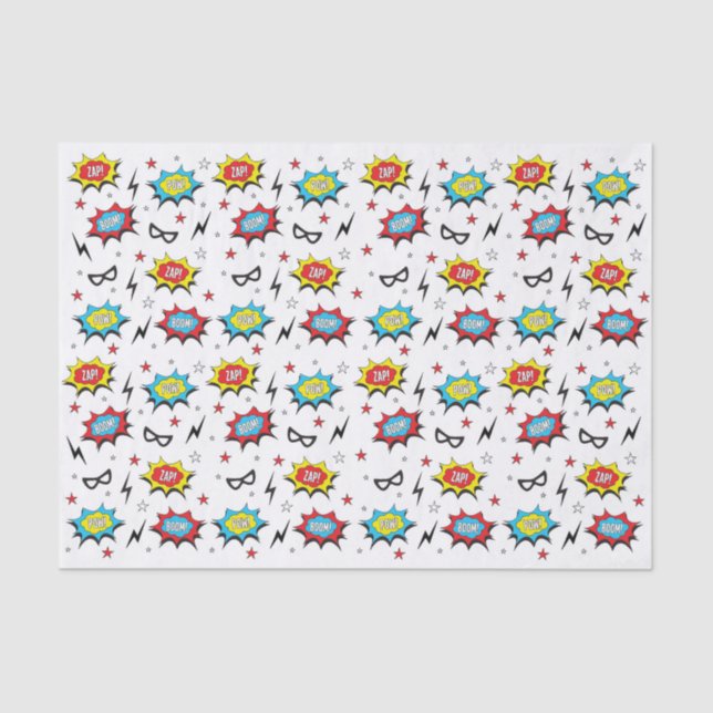 Seda Papel tecidular de super-herói (Frente )