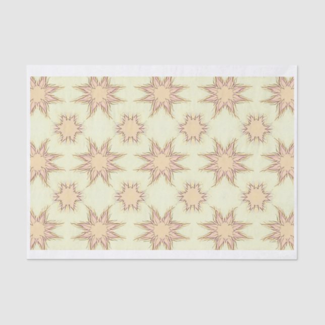 Seda Papel tecidular em forma de estrela (Frente )