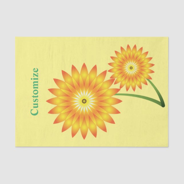 Seda Papel Teclado Thunder_Cove de Duas Flores Sunárias (Frente )