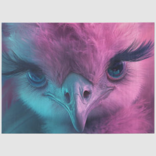 Seda Papel timbrado branco de avestruz, cor-de-rosa-que
