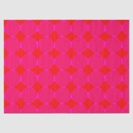 Seda Papel Tissue com Padrão de Diamante Laranja Rosa I
