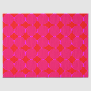 Seda Papel Tissue com Padrão de Diamante Laranja Rosa I