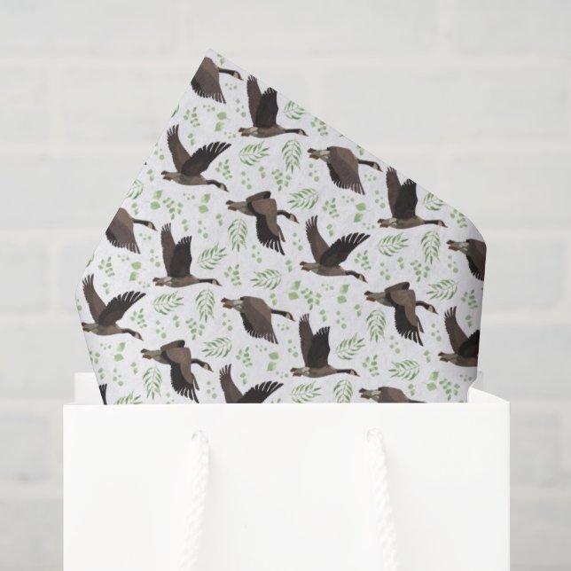 Seda Papel Tissue de Gansos-do-Canadá (Sacola de presentes)