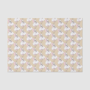 Seda Papel tissue multi neutro para noiva de moda