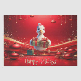 Seda Papel Toalha de Natal Festa Pato Fofo