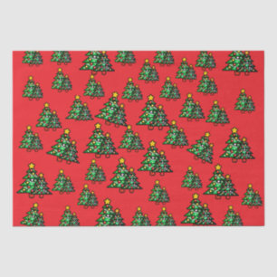 Seda Papel vermelho de Natal