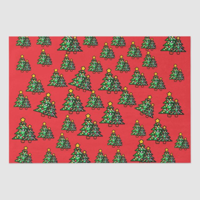 Seda Papel vermelho de Natal (Frente )