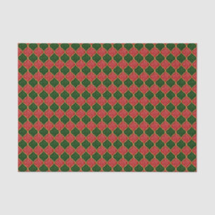 Seda PAPEL WRAP DE TECIDO Dourado--Verde-Sequins-Vermel