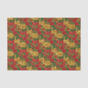 Seda PAPEL WRAP PAPEL PINTÉTICOS DE Natal,Dourado