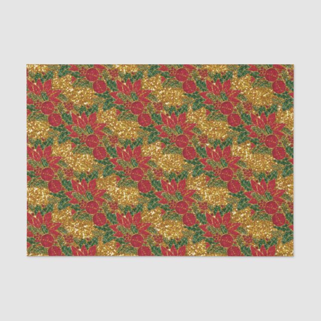 Seda PAPEL WRAP PAPEL PINTÉTICOS DE Natal,Dourado (Frente )