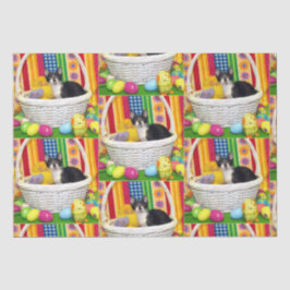 Seda Páscoa de Foxi Moxi - Papel de Tecido Gato/Gato