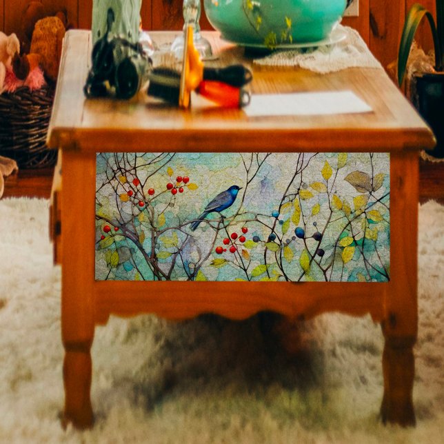 Seda Pássaro canino em Papel Tecido de Decoupage de Twi (Criador carregado)