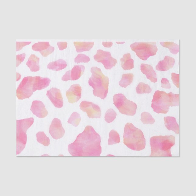 Seda PINK SAFARI - Papel de Tecido Impresso com Leopard (Frente )