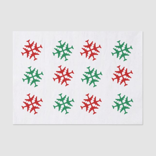 Seda Placas de neve em papel (Frente )