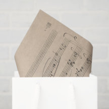 Pontuação de Ópera Musical em Papel Envelhecido Ar