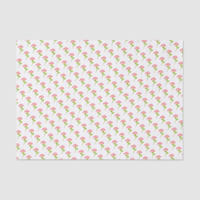 Seda Pouco lenço de papel cor-de-rosa de florescência (Frente )
