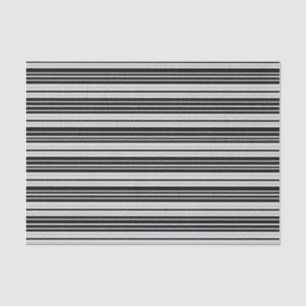 Seda Preto e lenço de papel horizontal cinzento das