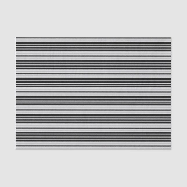 Seda Preto e lenço de papel horizontal cinzento das (Frente )