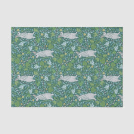 Seda Primavera Hares e Papel Tecido de Jardim Pussy Wil