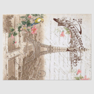 Seda Primavera no lenço de papel de Paris Decoupage