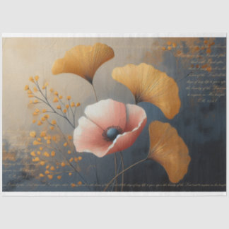 Seda Psalm 27:4 Papel Tecido De Decoupage De Ginkgo Com