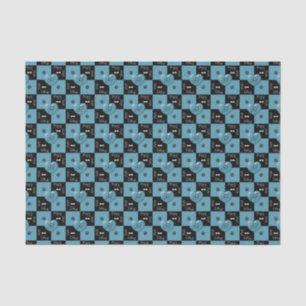 Seda Puppy Lover Verifica PAPEL DE EMBALAGEM azul DE 02