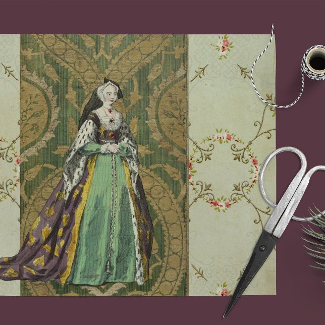 Seda Renascimento Royalty - Papel Tecido de Decoupage (Criador carregado)