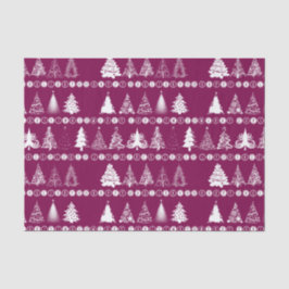 Seda Rico de Natal - Papel de tecidos roxos